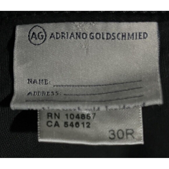 AG Velvet Jeans 30 Legging Black Skinny Stretch Pants USA Made Holiday Chic Luxe - Picture 6 of 7